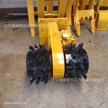 路基岩石轮式铣挖头隧道修复破碎打毛用破碎头铣刨机