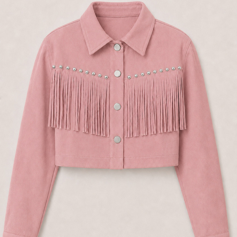 Independent Site Amazon European and American Style Fringe Faux Suede Short Women's Jacket Western Cowboy Jacket Fashion Coat Independent Site Amazon European and American Style Fringe Faux Suede Short Women's Jacket Western Cowboy Jacket Fashion Coat