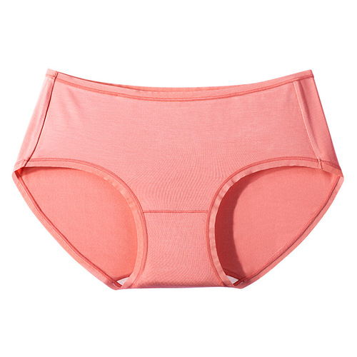 Nude 60 pairs of women's Mulberry rayon underwear with 100% silk antibacterial comfort and breathability, medium waist triangle pants for women