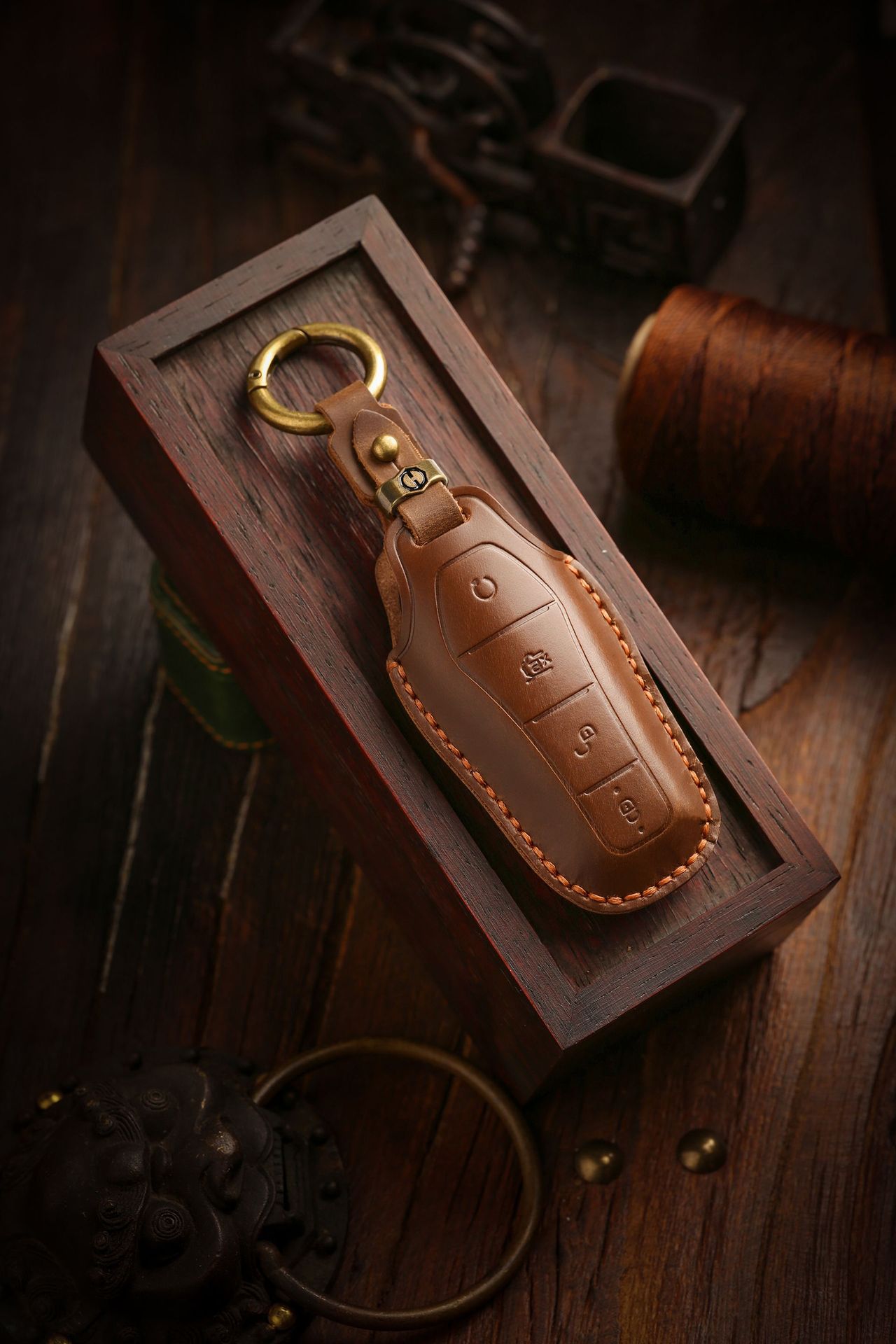 New Retro Key Bag Suitable for Byd Key Cover Tang and Song Plusdmi Dolphin Han Car Key Bag