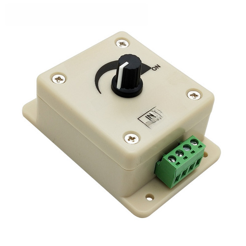 LED dimmer manual knob switch infinite single-color low-voltage 12V dimmer 8A light bar light fixture controller
