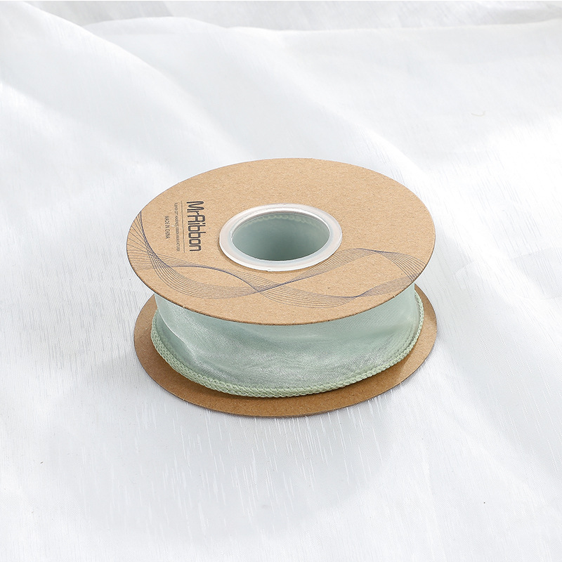 En stock al por mayor 4cm Phnom Penh fishtail hilo llano envuelto flor amplia cinta onda cinta ramo de flores material de embalaje