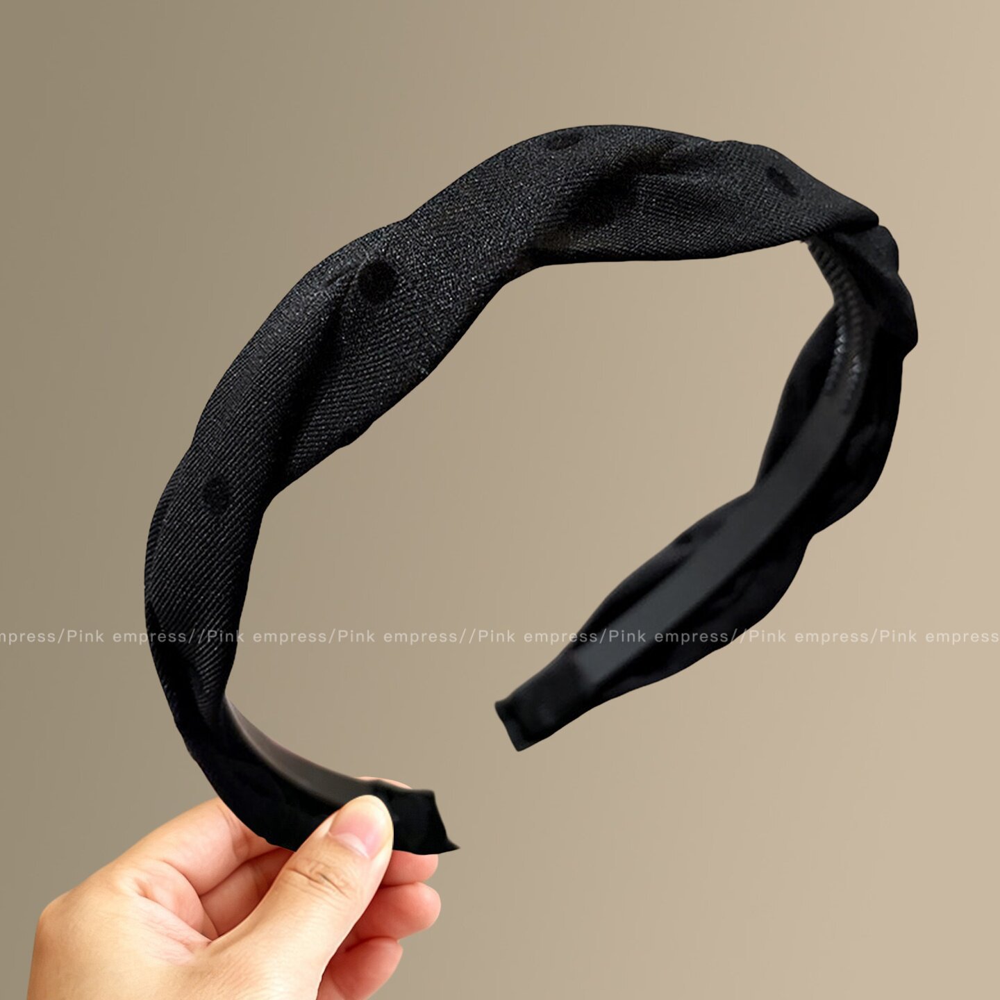 Diadema alta para mujer, nueva colección 2026, accesorio para el cabello estilo Chanel francés, elegante banda ancha para el cabello.