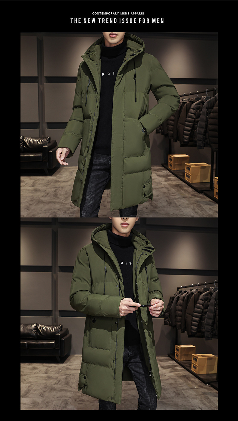 Veste d'hiver homme à capuche chaude rembourrée et doublée_voghion.com