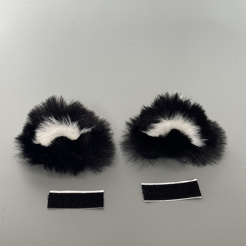 Universal Electric Bike Helmet Decoration Cat Ears Motorcycle Ski Helmet Universal (Auto Parts and Accessories) - mysterious-black