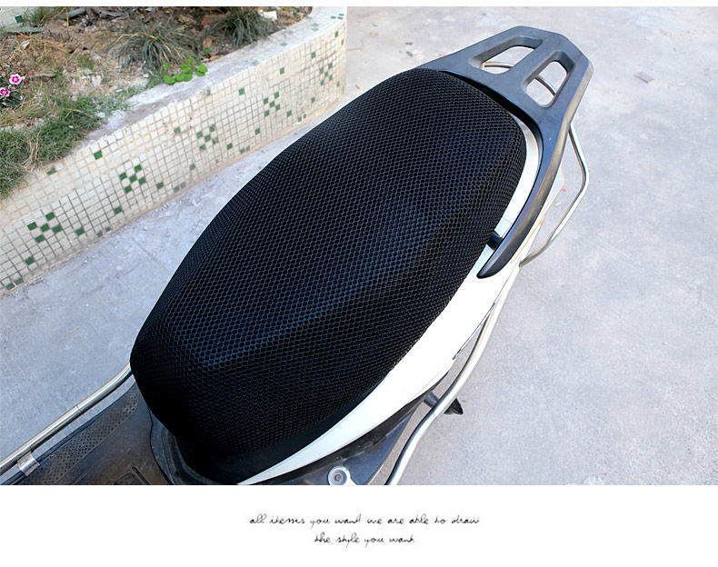 Electric car seat cushion cover waterproof sunscreen motorcycle seat cushion cover thickened breathable pedal battery car heat insulation pad universal