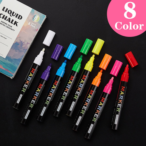 Dust-free liquid chalk, foreign trade, Amazon fluorescent board, electronic advertising light board, erasable blackboard liquid chalk