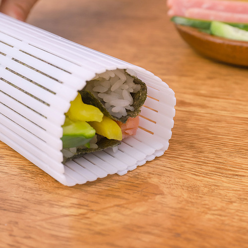 Sushi roll cross-border Japanese plastic sushi curtain white sushi tools sushi roll