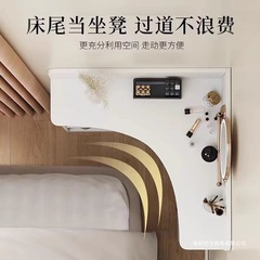 コーナードレッシングテーブルミニモダンシンプルな小型寝室の小戸型収納一体三角壁の角の化粧