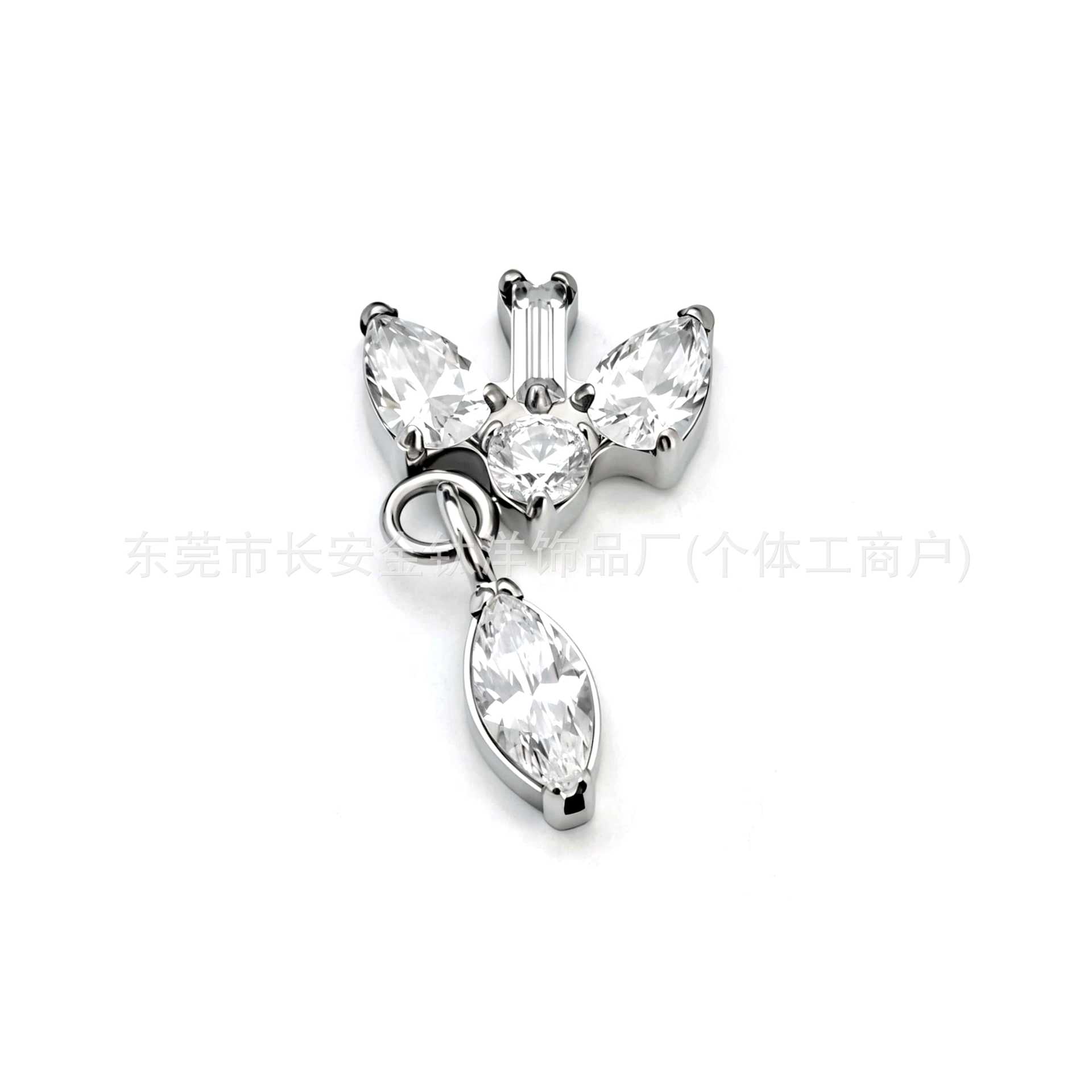 Labret piercing jewelry detail image