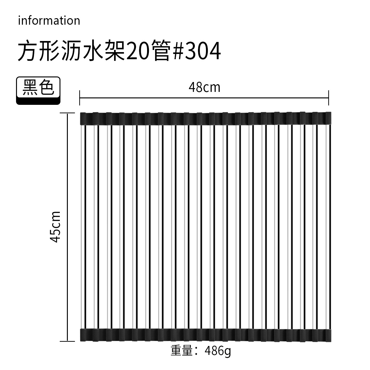 Cocina hogar 304 Escritorio de acero inoxidable integrado plegable tubo cuadrado plato taza obturador fregadero drenaje estante