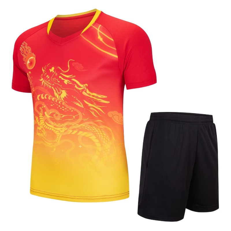 Dragon Boat Competition Dragon Pattern Dragon Boat Team Uniform Set Z Vest Suit Printing Printing Number Basketball Jersey Breathable Quick-drying Short Sleeve