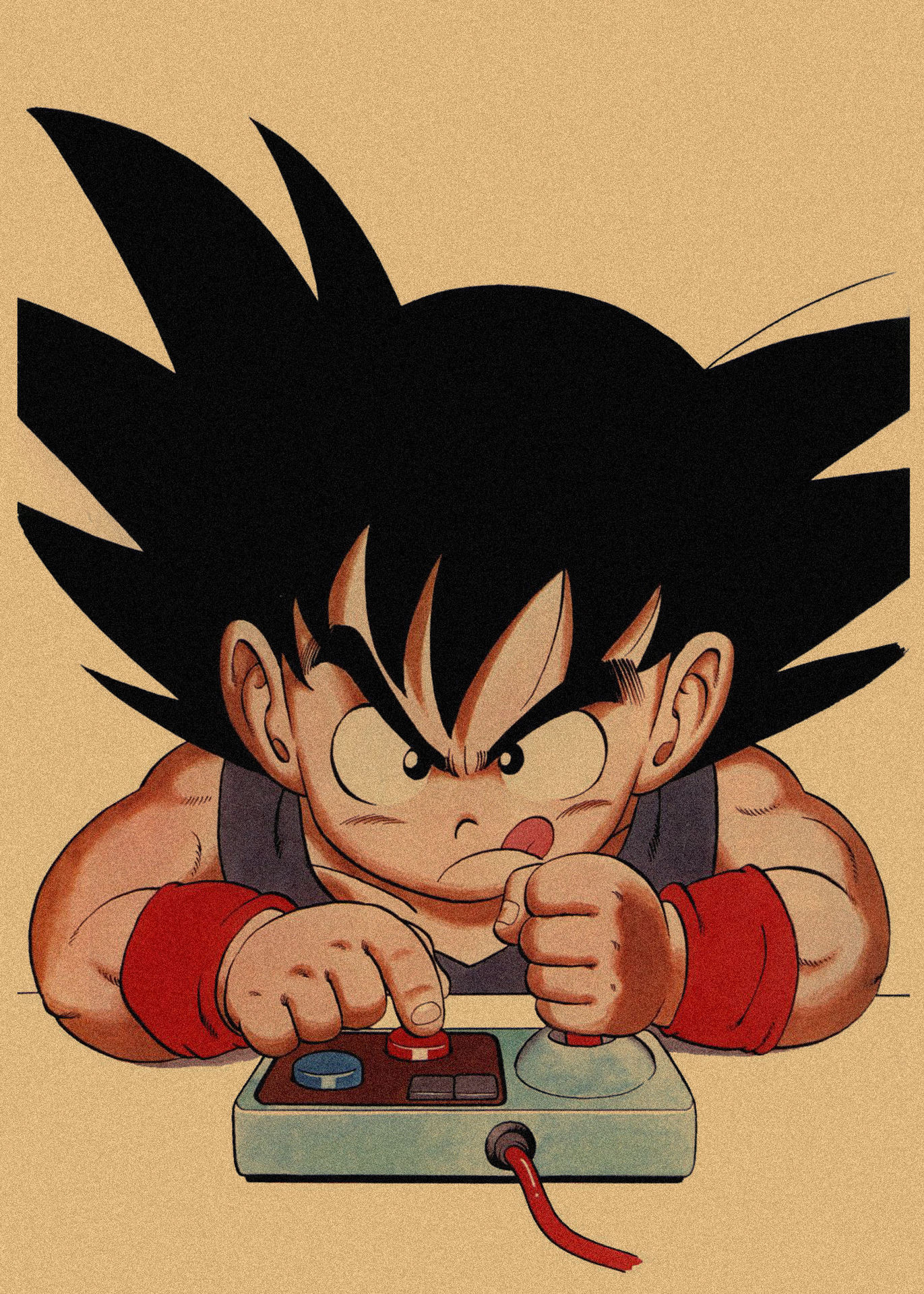 日本式アニメ七龍珠アラレ復古クラフト紙ポスター鳥山明装飾画孫悟空壁画316