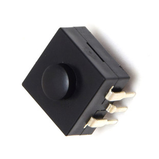 Strong Light Flashlight Switch 05A 50V Button Switch Accessories Three on One Off Handle 2Mmy68