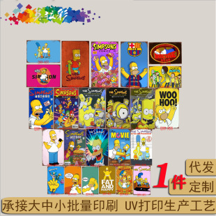 Cartoon Simpson Tin Paintings European and American Amazon Aliexpress Tin Paintings Bar Home Decoration