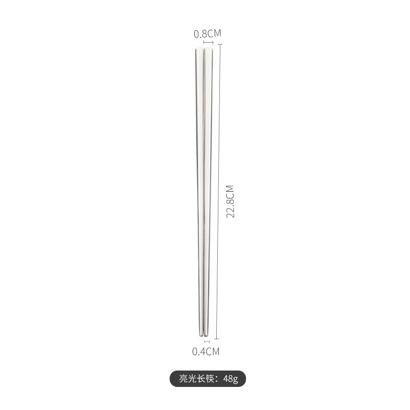 304 재료 단단한 23cm 평평한 젓가락