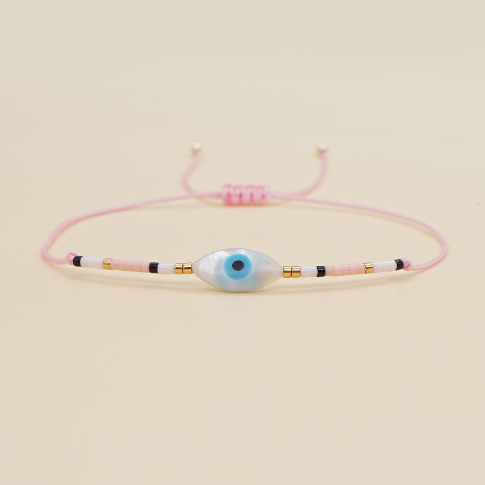 Simple Ethnic Style Lucky Eye Woven Beaded Bracelet display picture 15