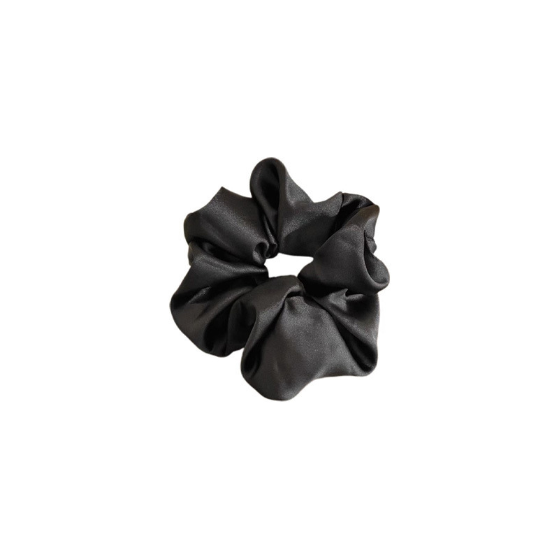 Gran tamaño satén flojo color sólido anillo de cabello de intestino grande temperamento francés femenino bajo cabello de cabello cuerdas de cabello banda de goma