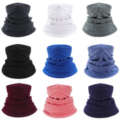 跨境熱賣冬季保暖圍脖戶外運動防寒頭巾登山滑雪德絨恆溫騎行面罩