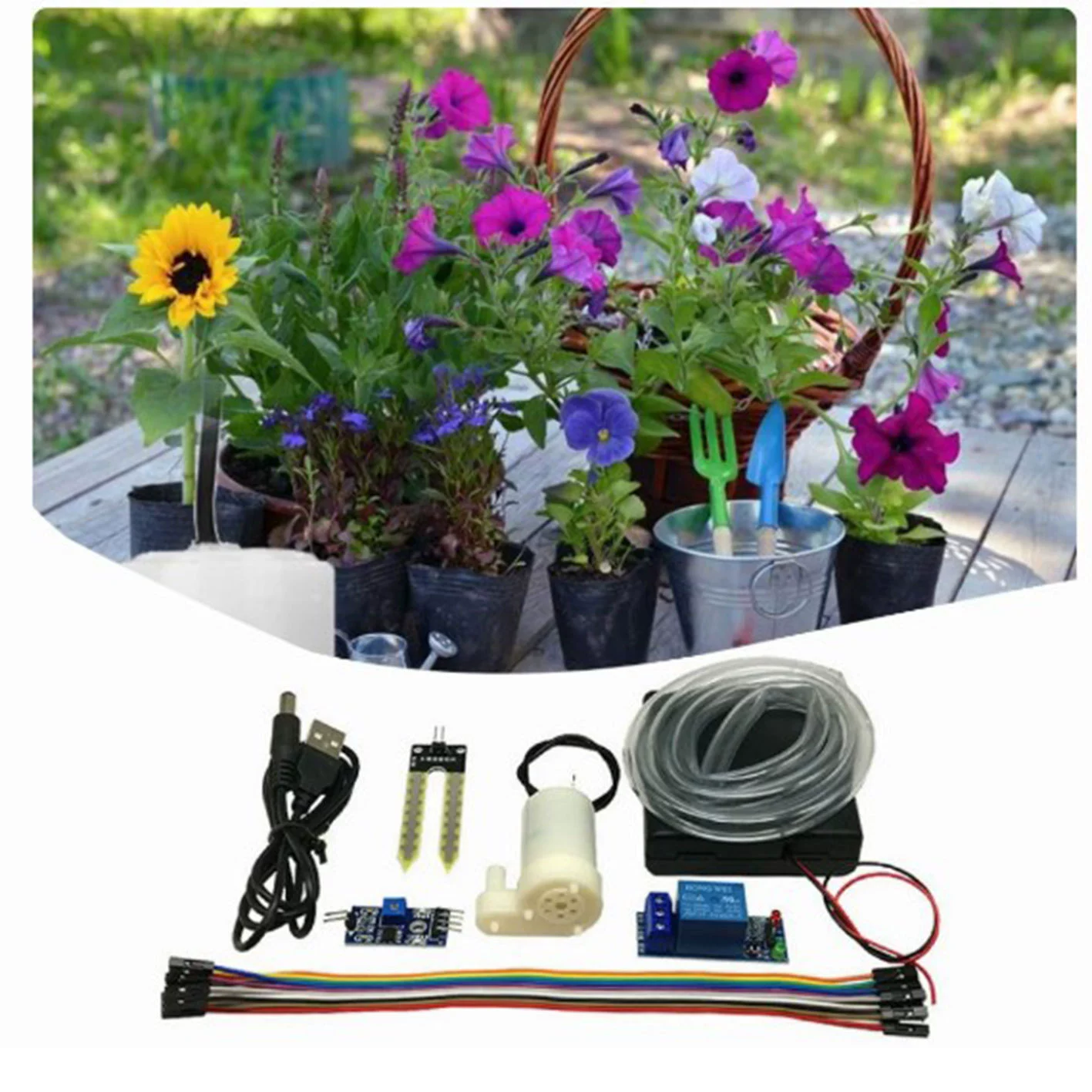 Automatic watering water pump automatic irrigation module DIY set soil humidity detection automatic watering pumping water