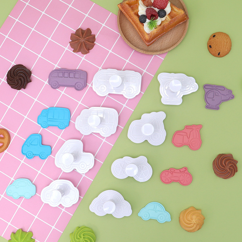 外国貿易供給クリエイティブプラスチックシミュレーションビスケット型食品サプリメント diy 交通シリーズビスケットスプリング型|undefined