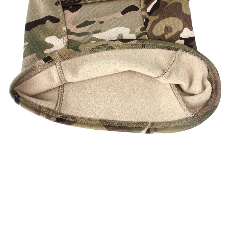 Winter Thick Fleece Single Hole Cycling Warm Headgear Tactical Protective Mask Outdoor Mountaineering and Hiking Windproof Ear Protection