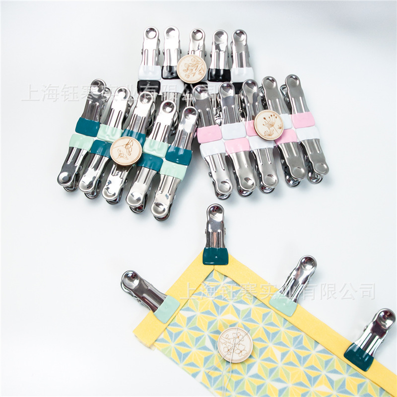Colorful Stainless Steel Sealing Edge Clip Positioning Patchwork Sewing Small Clip Photo Clip Patchwork Positioning Edge Clip