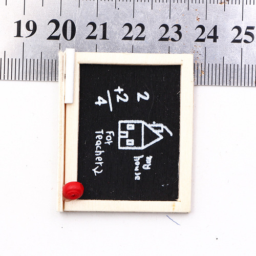 Dollhouse娃娃屋小黑板 袖珍模型 微缩场景配件 画廊家居装饰摆件