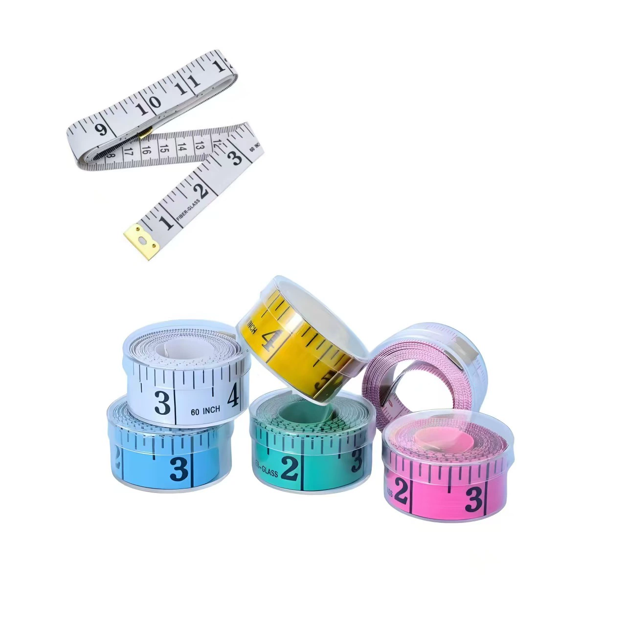 2m Прозрачная коробка Красочная рулетка Измерительная линейка для домашней одежды Многофункциональная измерительная лента Производитель Прямая пластиковая линейка для бокала для вина