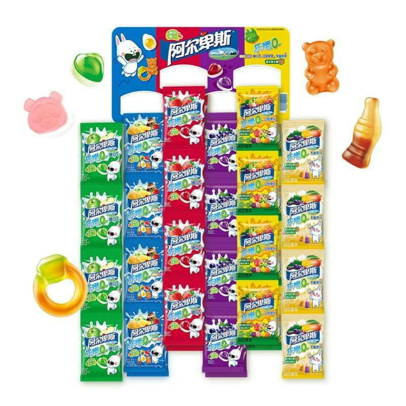 Alps 96 hanging board sugar double enjoyment stick fruit hard candy wedding snack snacks candy full box wholesale retail