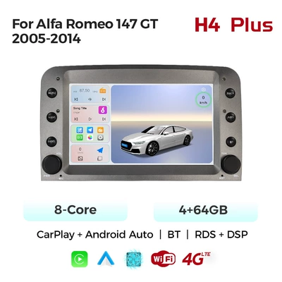 For Alfa Romeo 147 DVD Navigation - octa-core-4g-version-464-carplay