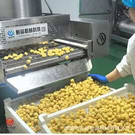 全自动肉丸子定型机器锅包肉油炸流水线食品厂肉圆专用油炸设备