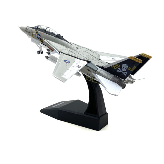 1:100Nsmodel American F-14 Tomcat fighter simulation alloy aircraft model wheels wings movable