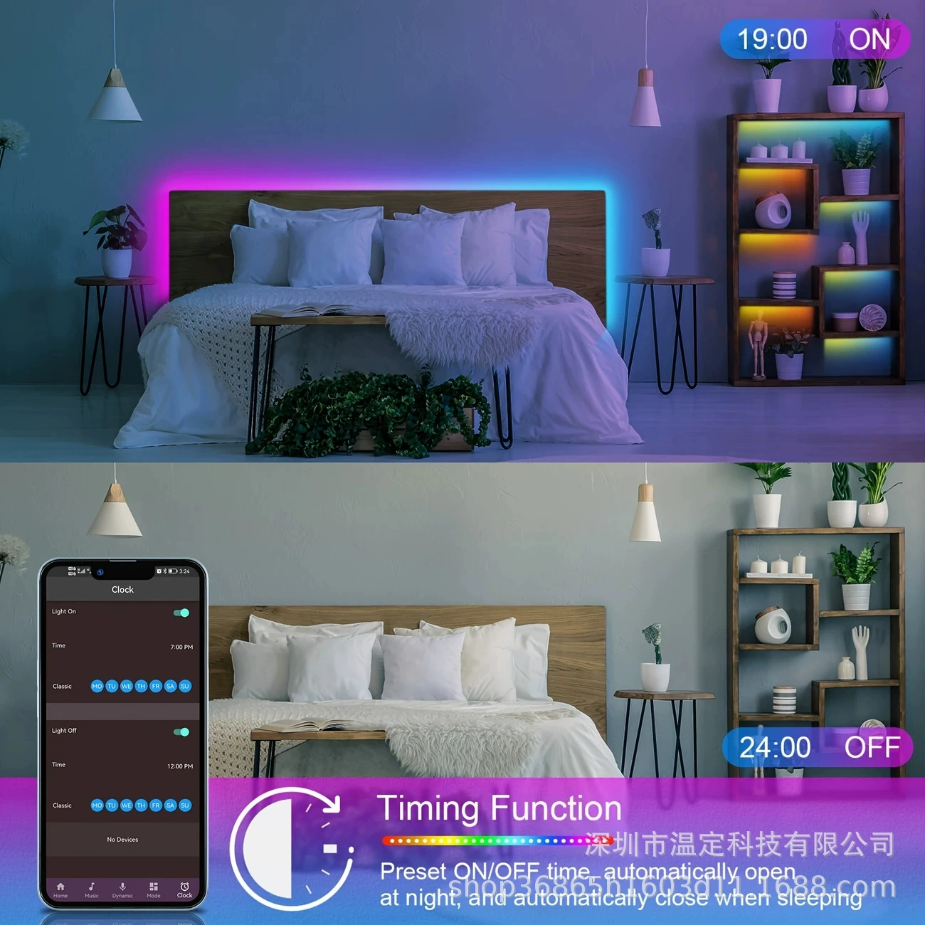 LED-лента, умный контроллер, подсветка для спальни и гостиной, 5V, 44 клавиши, Bluetooth