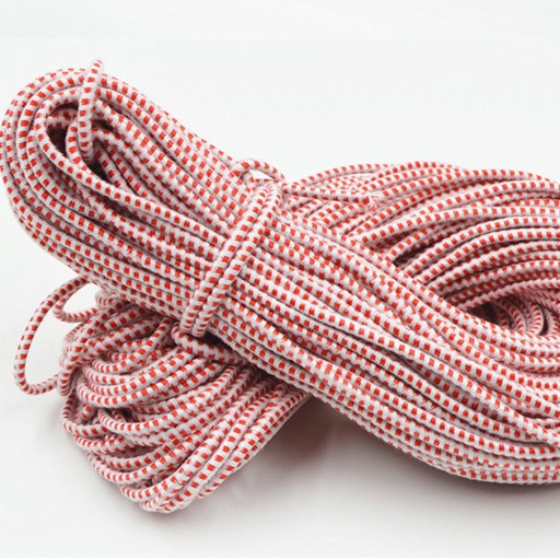 新款圆松紧绳带老人裤腰橡皮筋儿童跳皮筋红白点弹力带3mm粗