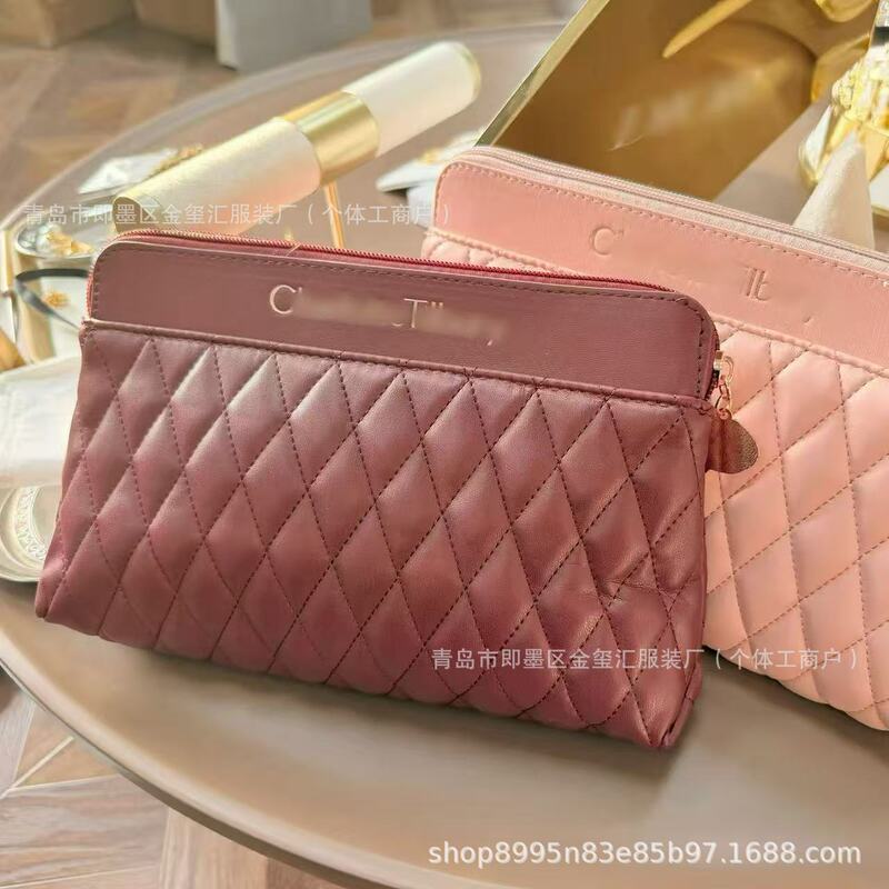 Cross-Border Ct Makeup Surplus Stock Zipper Clutch Long Wallet Coin Purse Storage Women's Bag Toiletry Bag