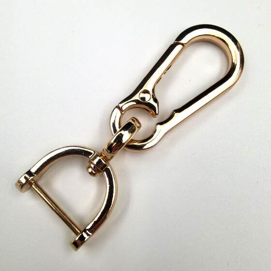 Creative Simple Waist Hanging Car Keychain Accessories Luggage Hook Pendant Accessories Dual-purpose Carabiner Opening D Batch