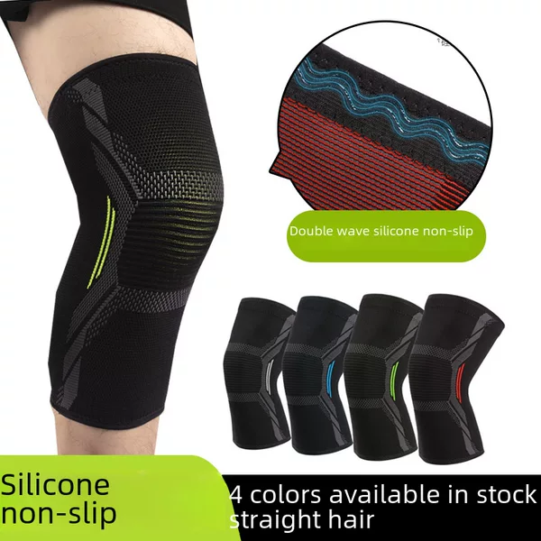 Sports Knee Pads Knitted Nylon Knee Pads Patella Knee Pads Basketball Running and Cycling Knee Pads Skipping Rope Protective Gear Leg Pads