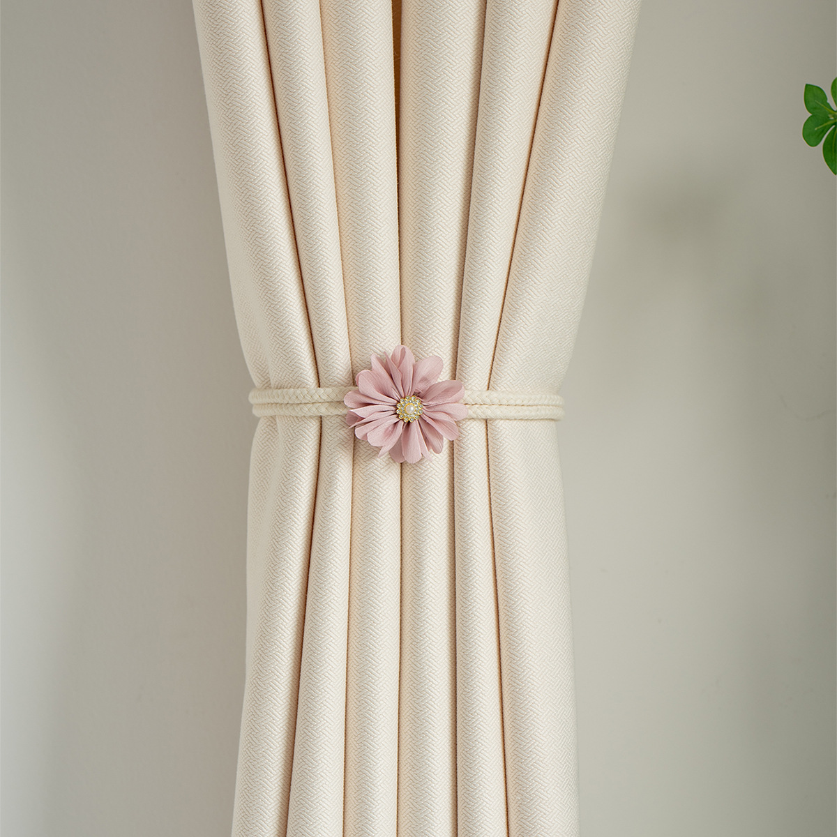 SHEIN transfronterizo venta caliente cortina simple cinturón cortina hebilla cortina sala de estar europea y americana cortina dormitorio cortina cordón fábrica al por mayor