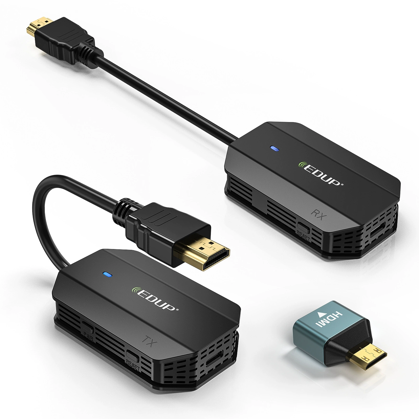 EDUP HDMI беспроводной с высоким разрешением аудио сигнал расширить монитор и экран, компьютерная конференция ТВ проектор
