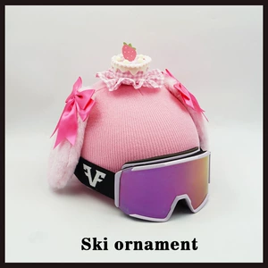 Helmet Cover Universal Skiing Decoration Detachable Cute Big Ear Dog Ski Hat