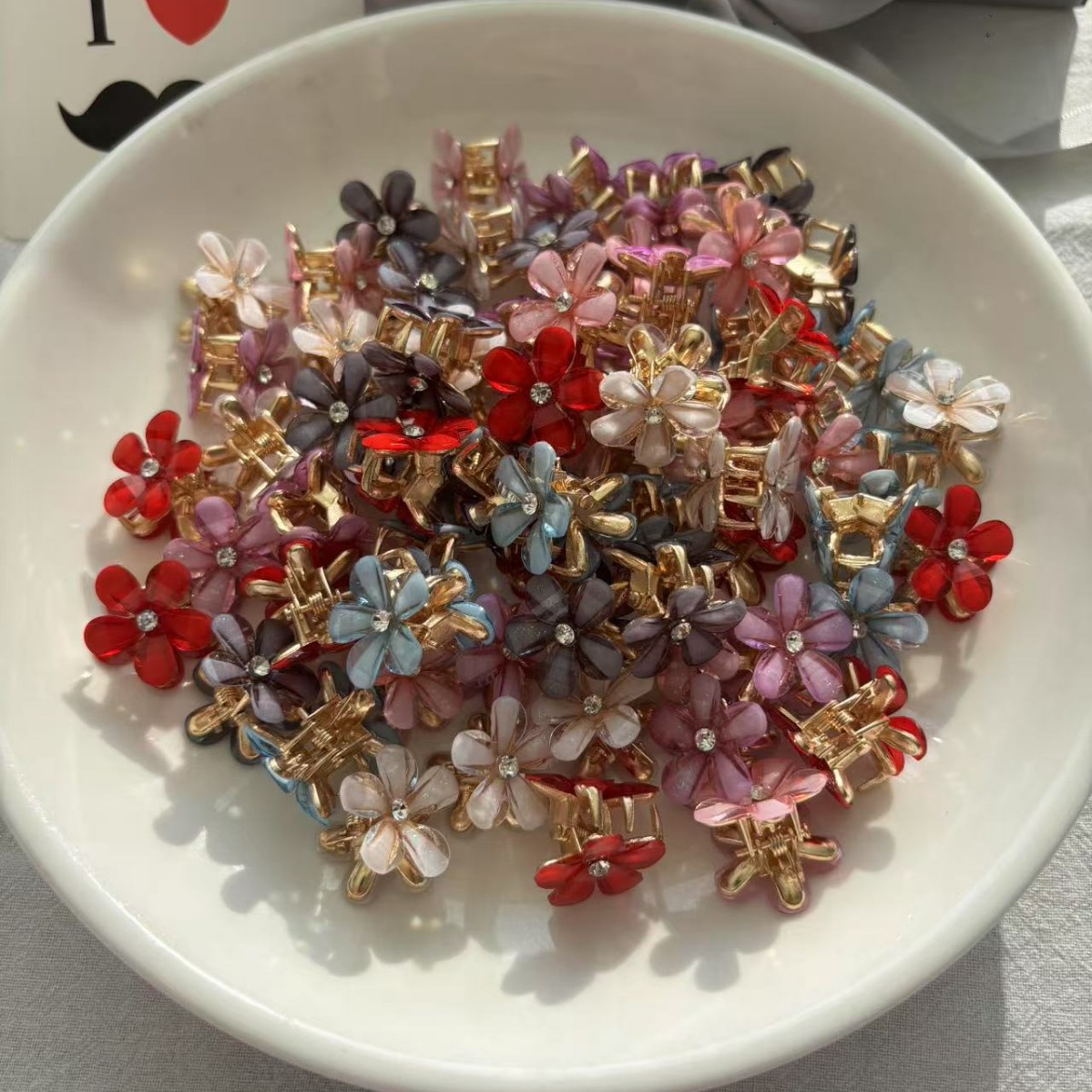 Princess-Style Mini Hair Clip for Side Bangs, Hairpin with a High-End Feel, Handmade Fresh and Sweet Hair Accessory