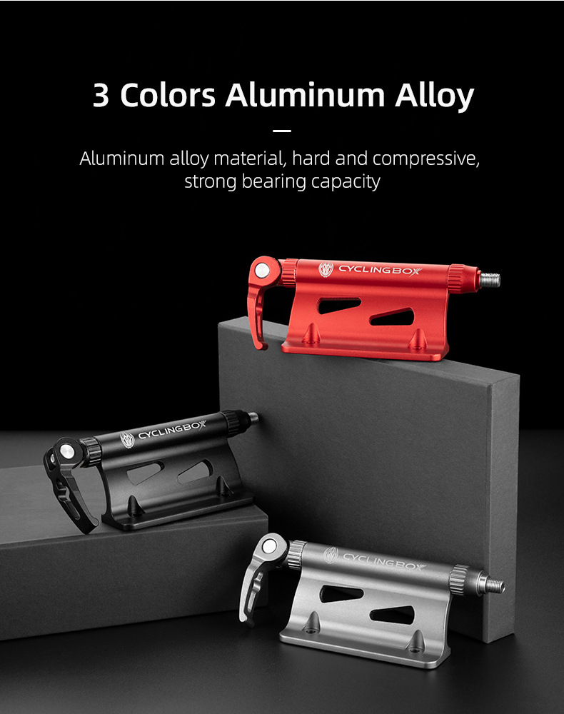 Fourche de vélo fixe en alliage d'aluminium pour montagne, portable, détachable rapidement, cadre suspendu arrière, équipement de conduite_voghion.com