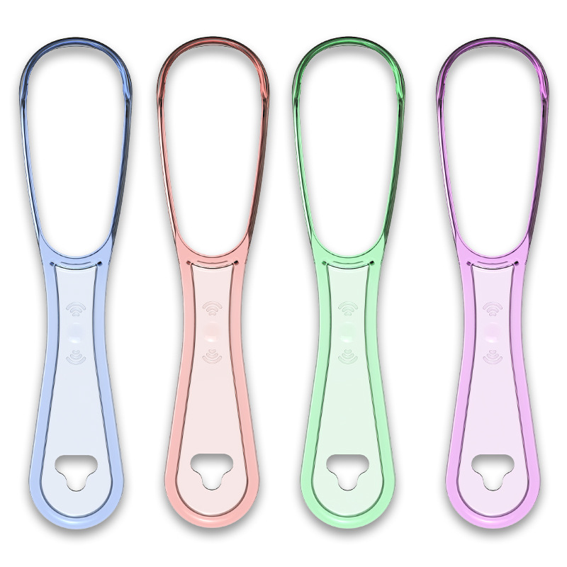Household daily adult tongue scraper tongue coating cleaning scraping breath tongue cleaning scraper food grade PP material
