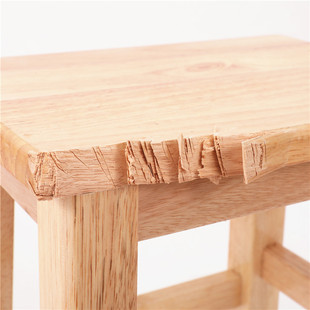 Solid Wood Stool Oak Reinforced Log Simple Household 45cm Wood Dining Hall Office Restaurant Chinese Style New Product