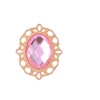 Retro hollow lace inlaid oval acrylic diamond alloy accessories Clothing, packet plate drilling accessories