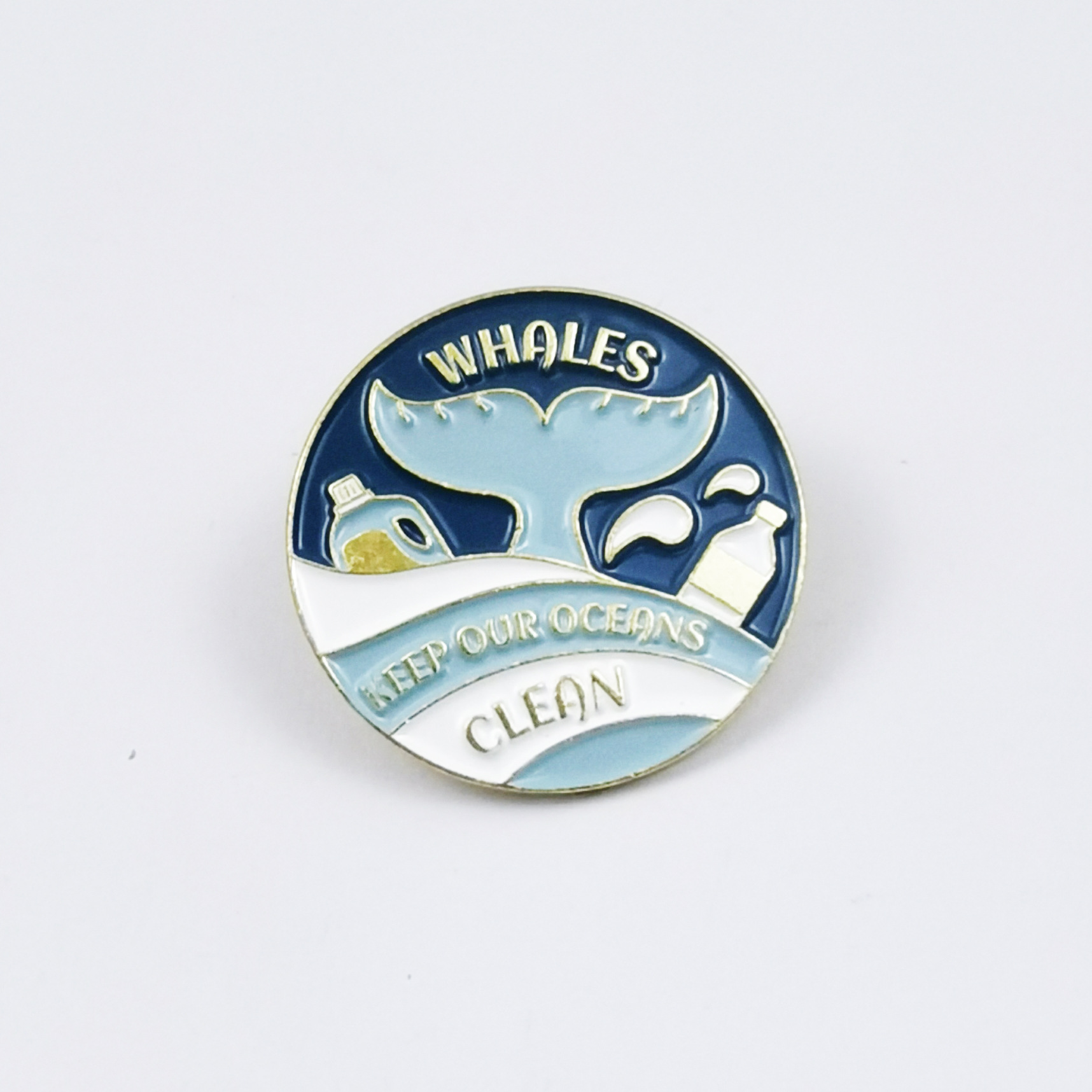 Insignia creativa de animales marinos Dibujos animados linda forma regalo joyería broche transfronterizo ins metal ropa collar