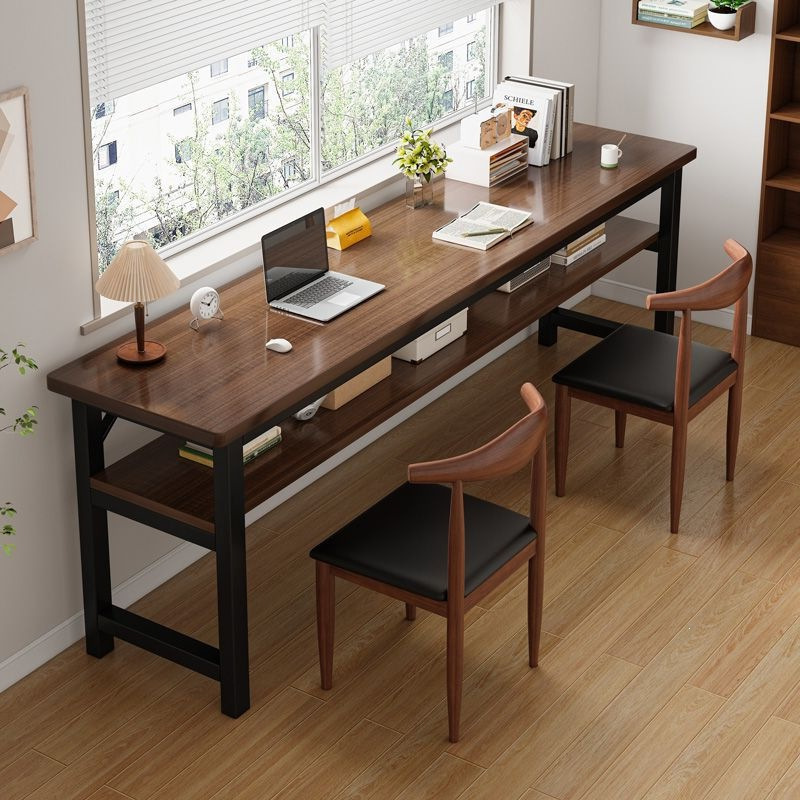 Computer Desk and Chair Set, Complete Set of Desk and Chair, Rectangular Work Table, Home Living Room Long Table, Desktop Table