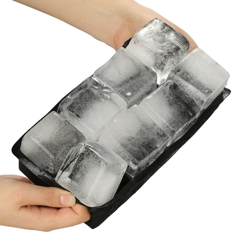 В наличии силиконовая форма для кубиков льда большая форма для кубиков льда Форма для ледяных шариков дома Бар форма для льда с крышкой оптом