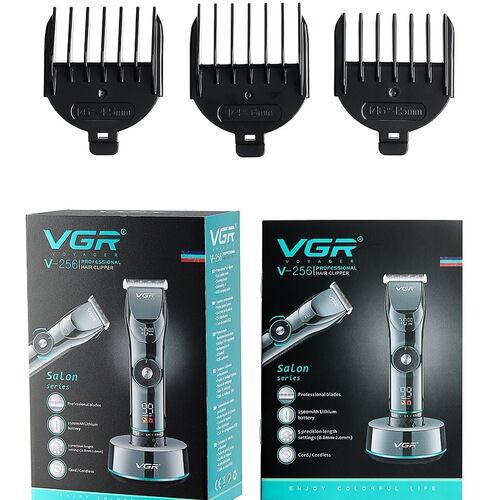 VGR256 Digital Variable Speed Electric Hair Trimmer Fast Charging Cross-border Charging Dual-use Five-level Fine-tuning Electric Razor